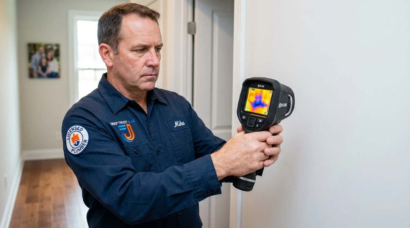 Thermal imaging leak detection by Johns Plumbing LLC in Shoemakersville